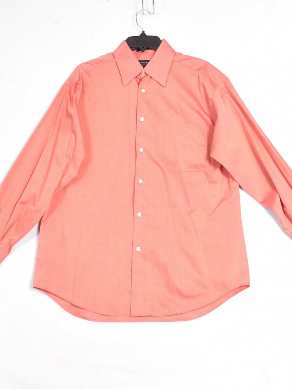 Crazy Horse Men's Dress Shirt Size 15.5 32/33 Orange Long Sleeve